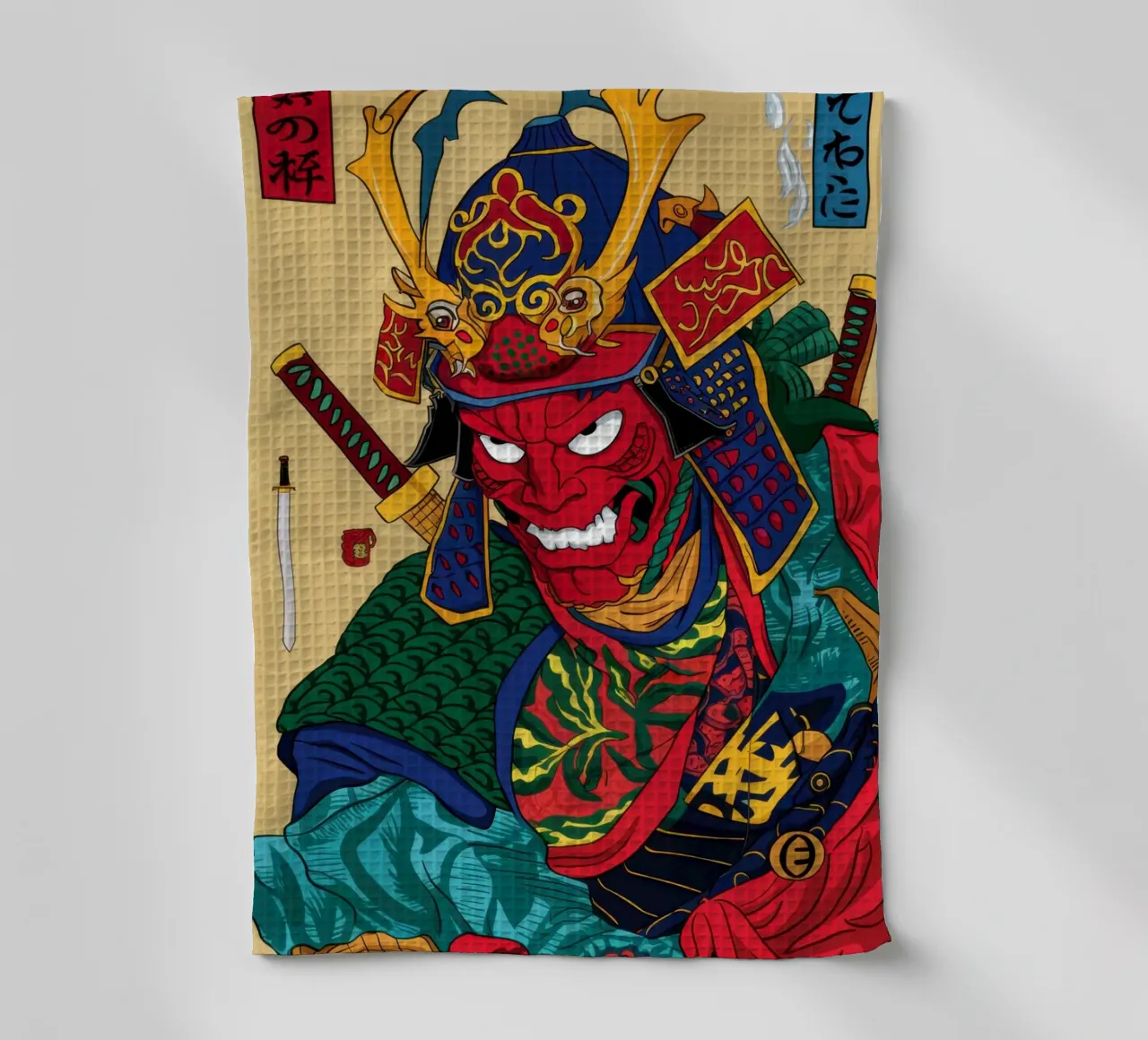 Sguardo cremisi da samurai canovaccio da cucina da Pale Aura