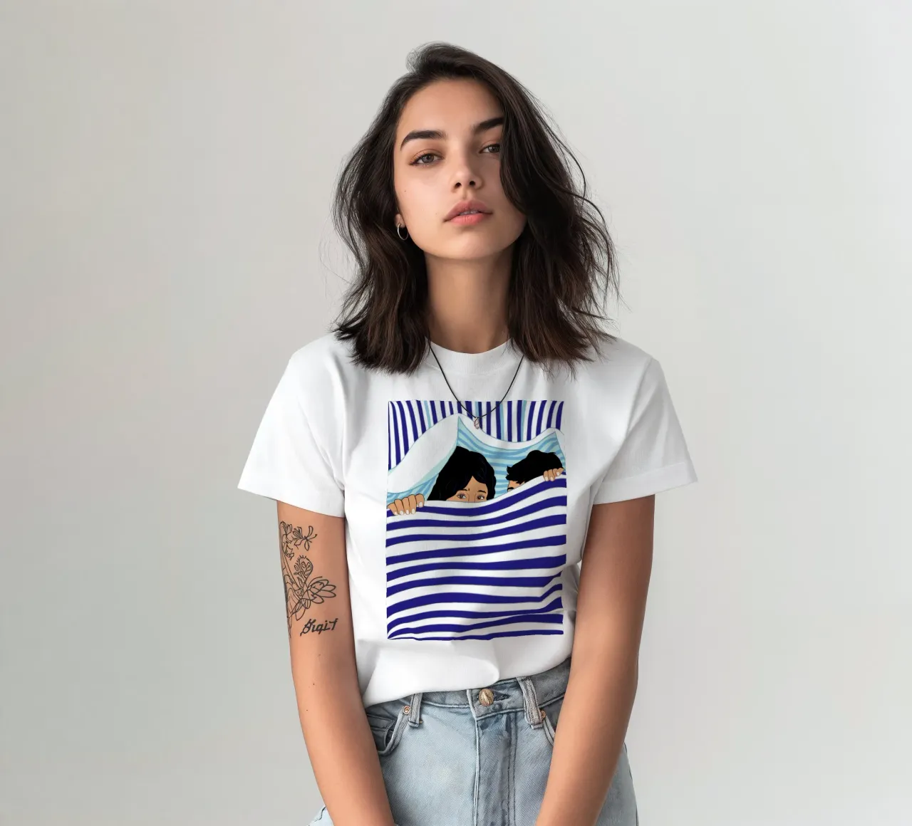 Letto a righe t-shirt da Marigold Tiga