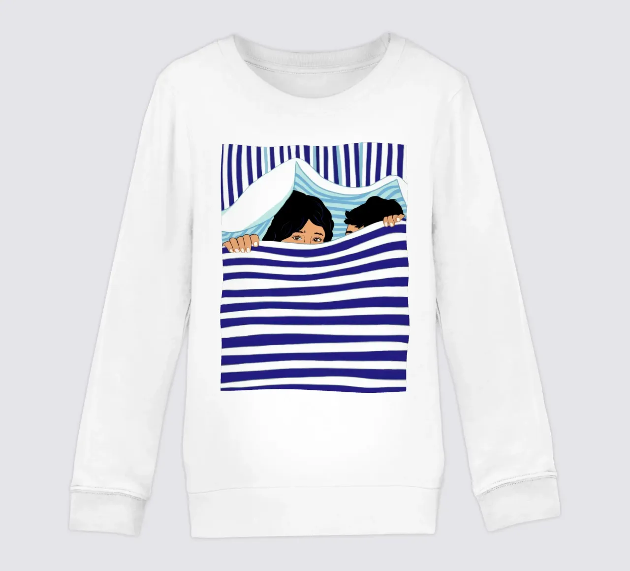 Letto a righe felpa bambino da Marigold Tiga