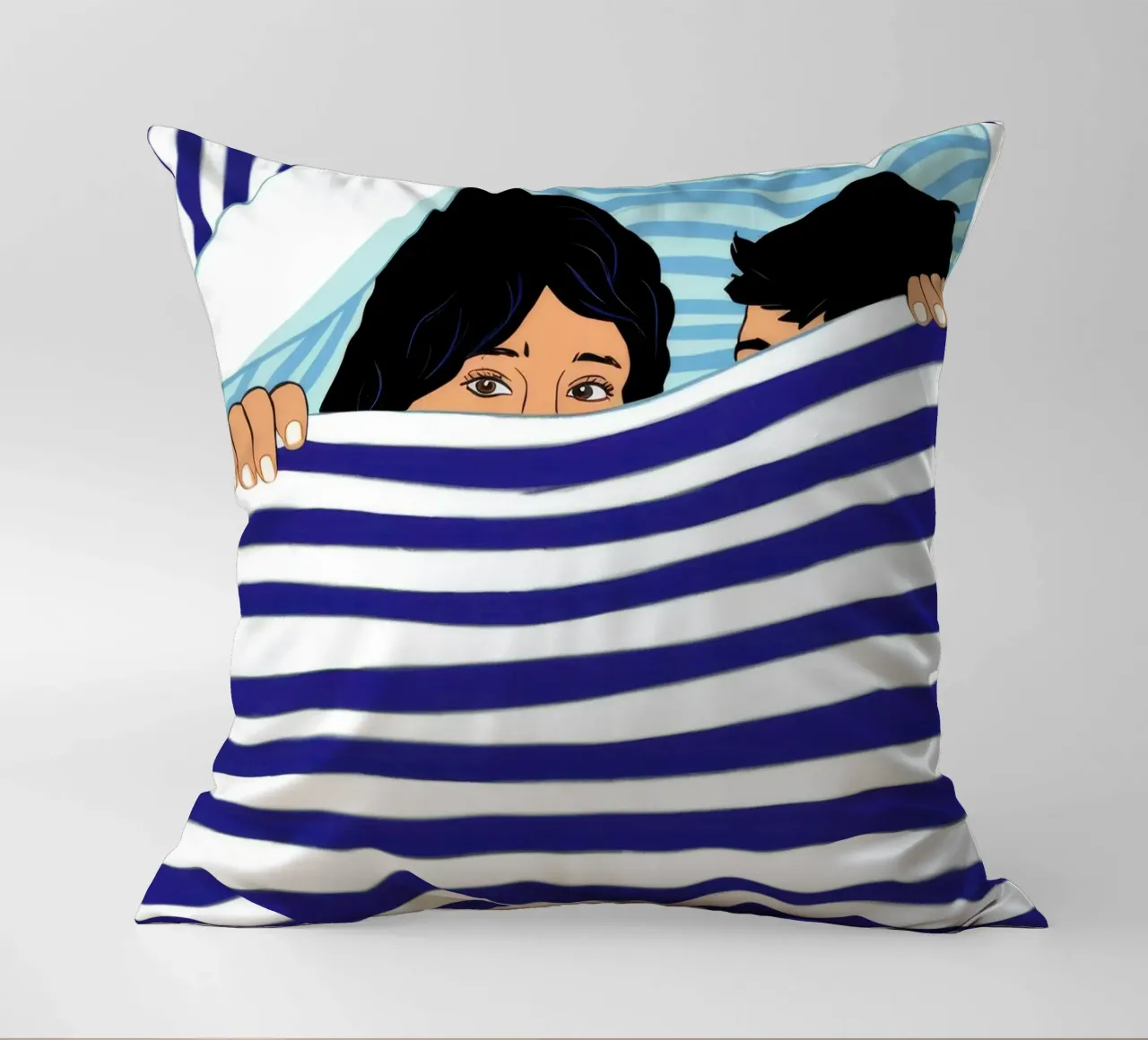 Letto a righe cuscino da Marigold Tiga
