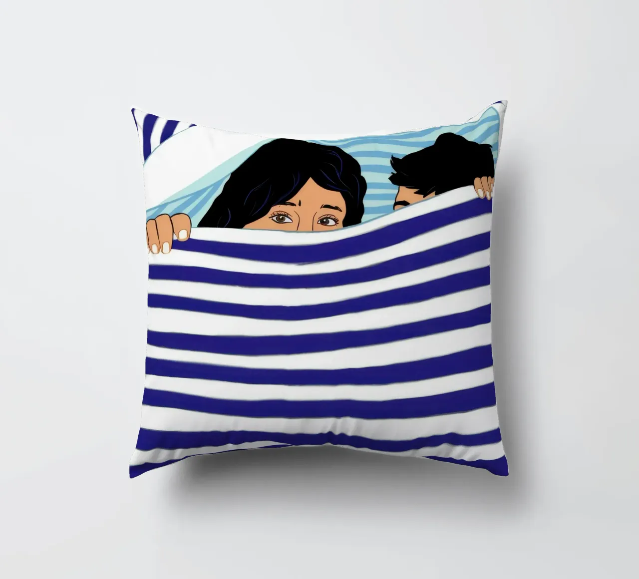 Letto a righe cuscino da Marigold Tiga