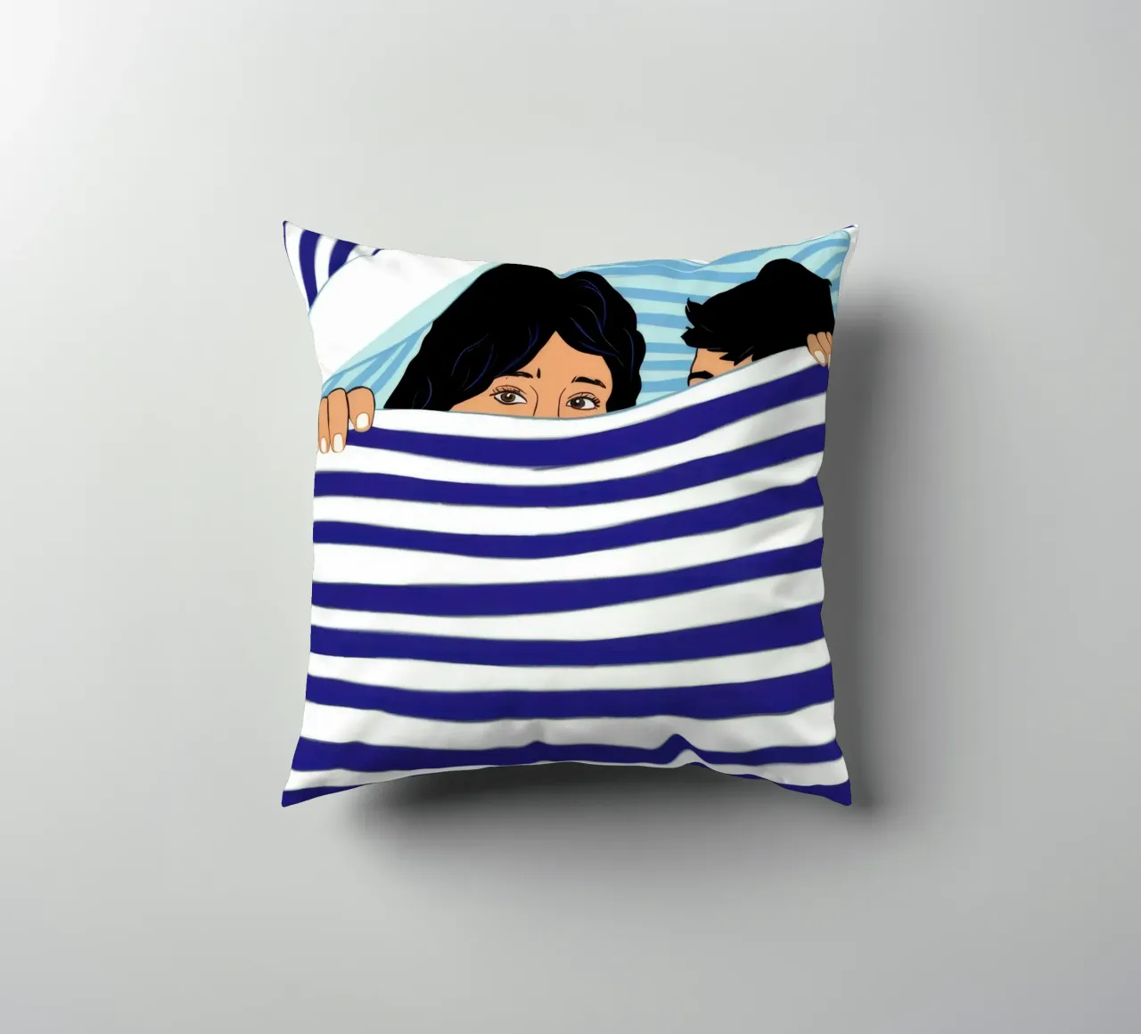 Letto a righe cuscino da Marigold Tiga