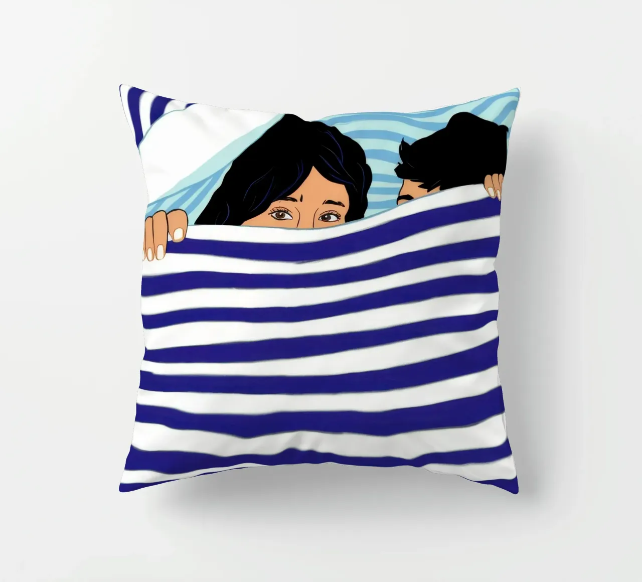 Letto a righe cuscino da Marigold Tiga