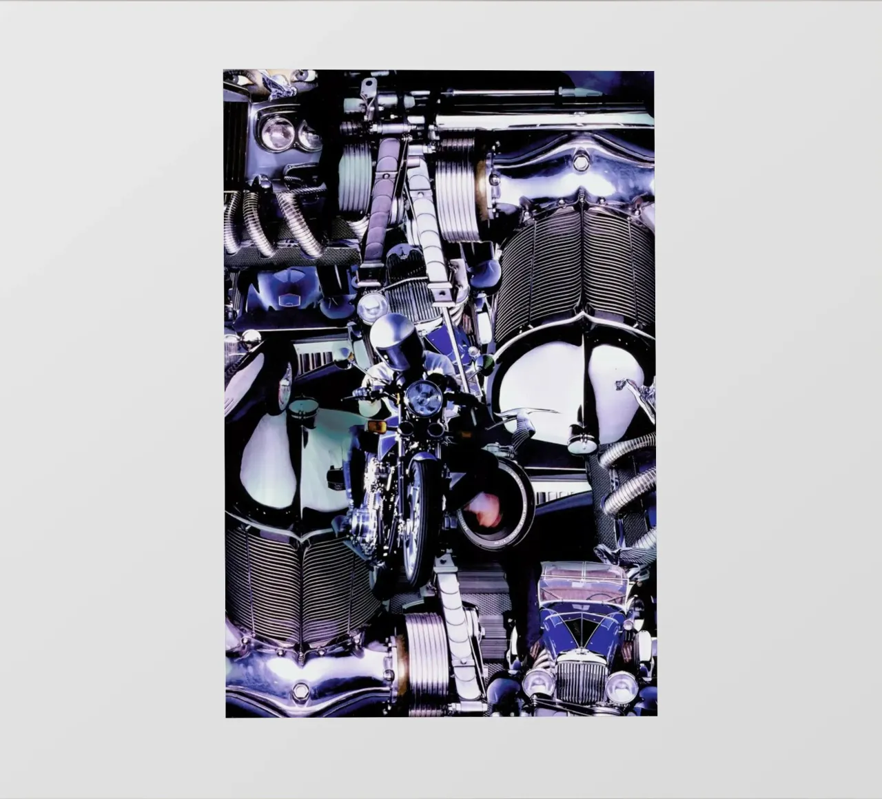 Blue Dynamic, 1980 pellicola backlit da Gothans Papierwelten