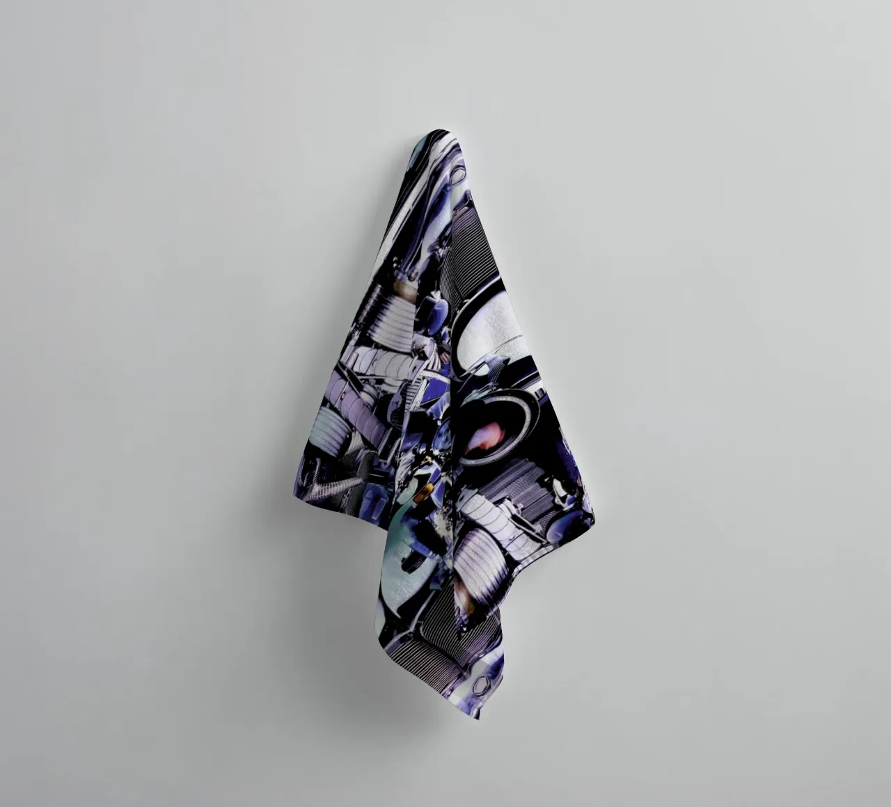 Blue Dynamic, 1980 asciugamano da bagno da Gothans Papierwelten