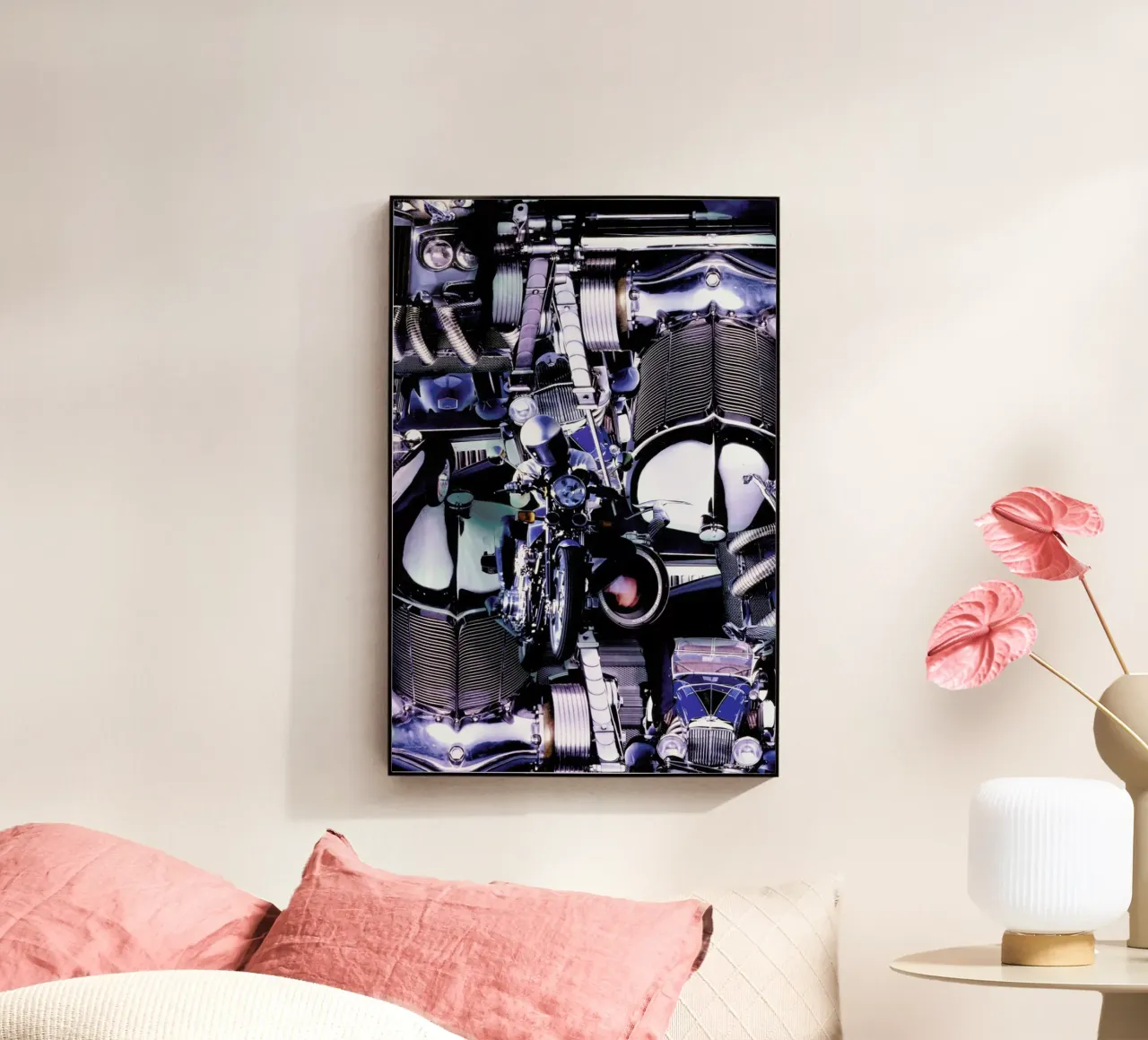 Blue Dynamic, 1980 plexiglass da Gothans Papierwelten