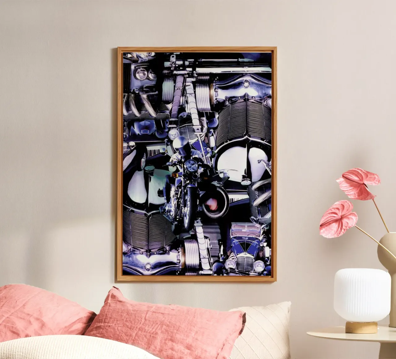 Blue Dynamic, 1980 alluminio dibond da Gothans Papierwelten
