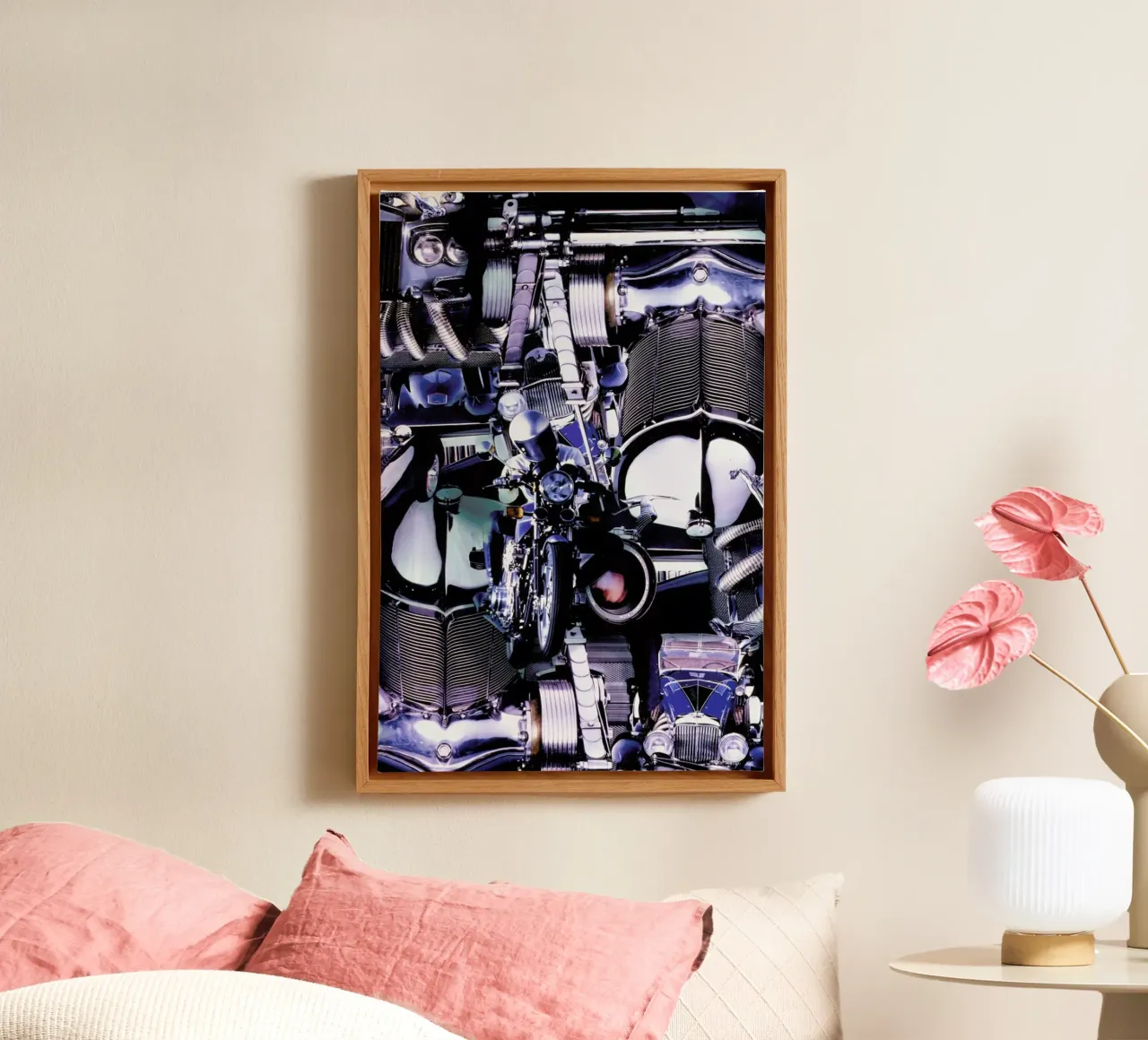 Blue Dynamic, 1980 canvas by Gothans Papierwelten
