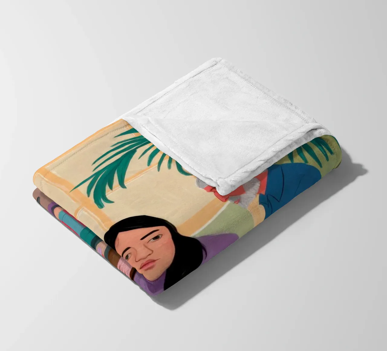 Card Game Gathering fleece blanket by Pale Aura