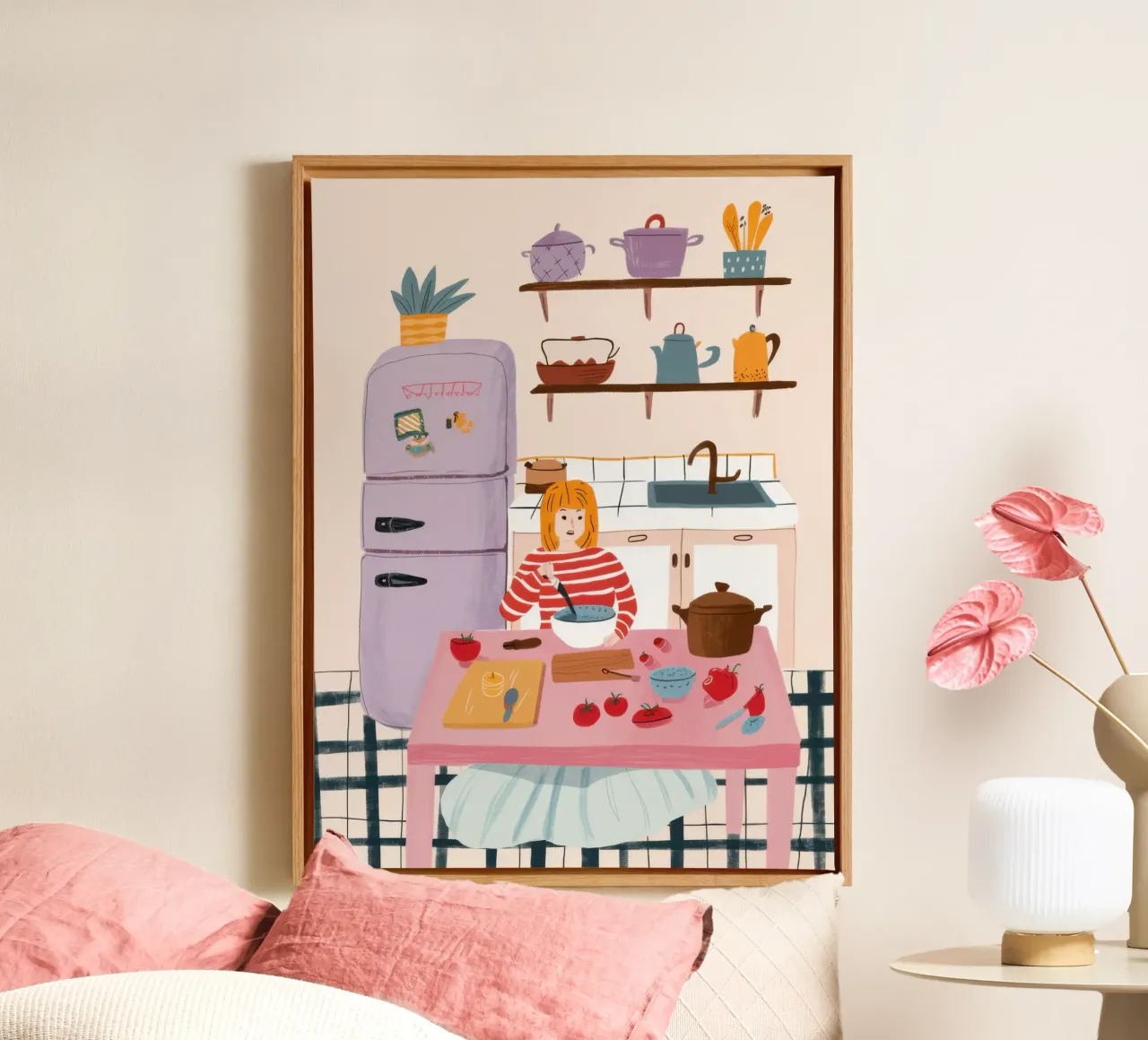 Keuken Bakplezier canvas met Baklijst van Marigold Tiga
