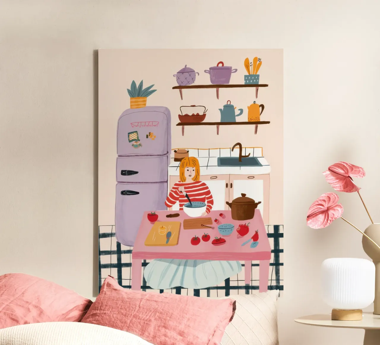 Keuken Bakplezier canvas met Baklijst van Marigold Tiga