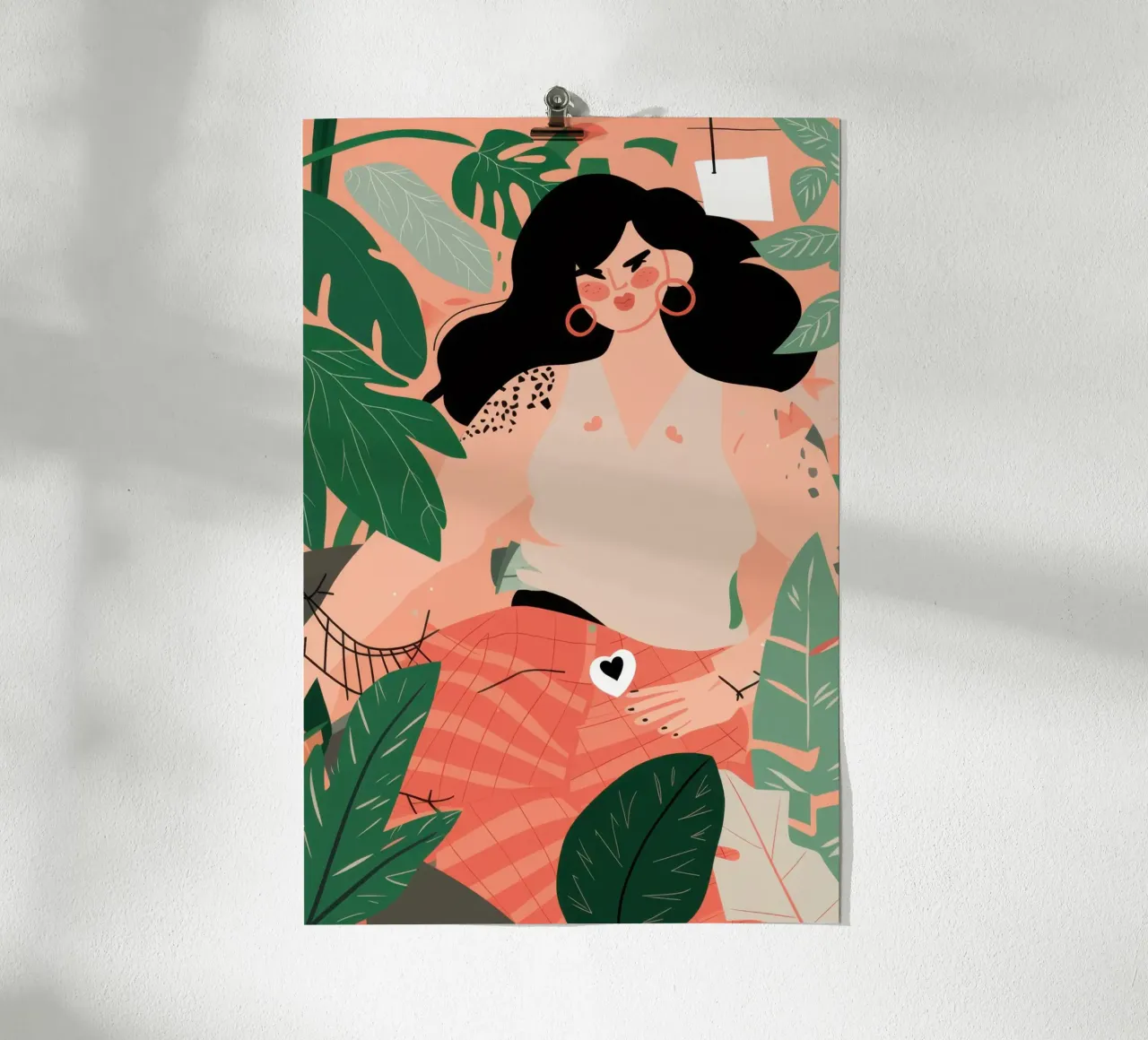 Roter Fisch Umarmung Poster von Sentinel Glow