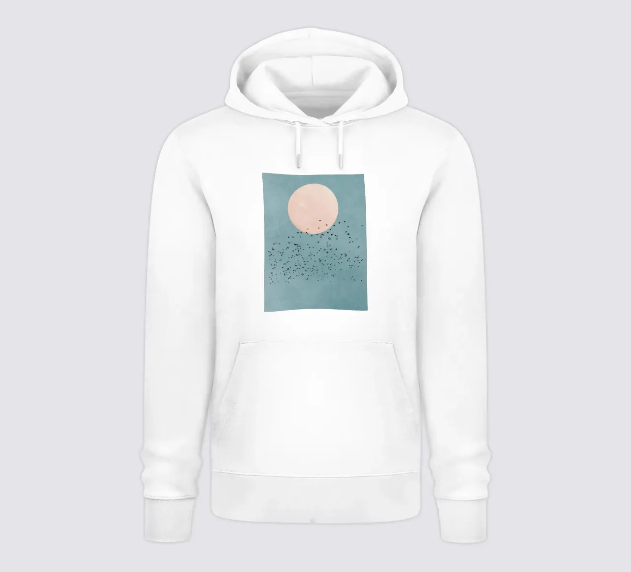 Uccelli del cielo blu felpa con cappuccio da muench benjamin