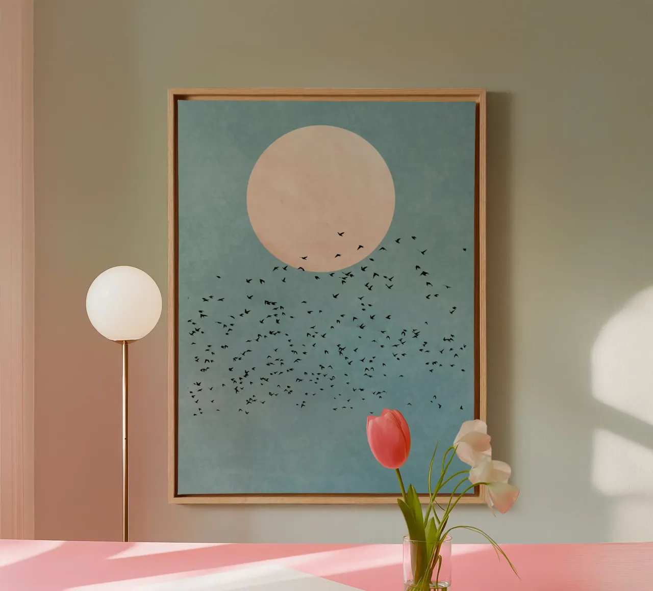 Blue Sky Birds canvas by muench benjamin