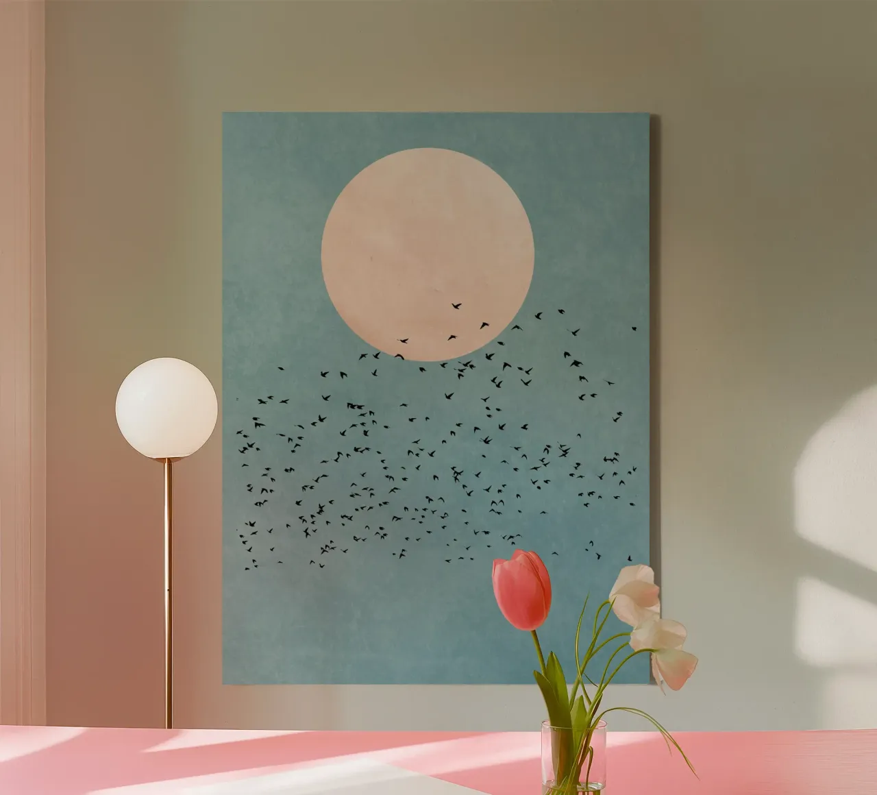 Blue Sky Birds canvas by muench benjamin