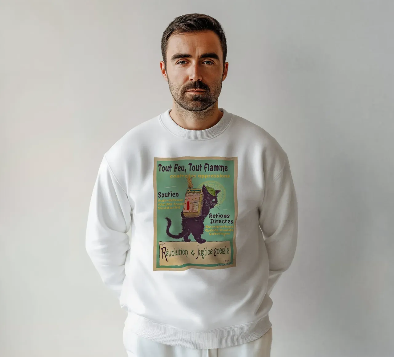 Bruciare d'amore per la rivoluzione felpa da muench benjamin