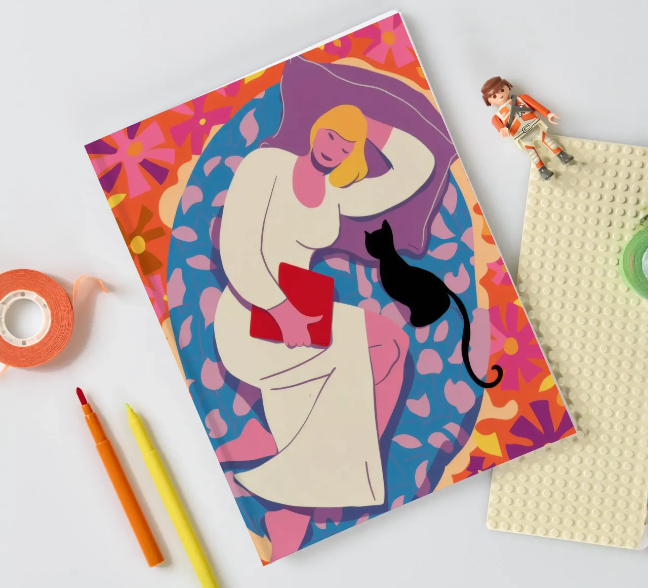 Cat in a Sink notebook by Marigold Tiga