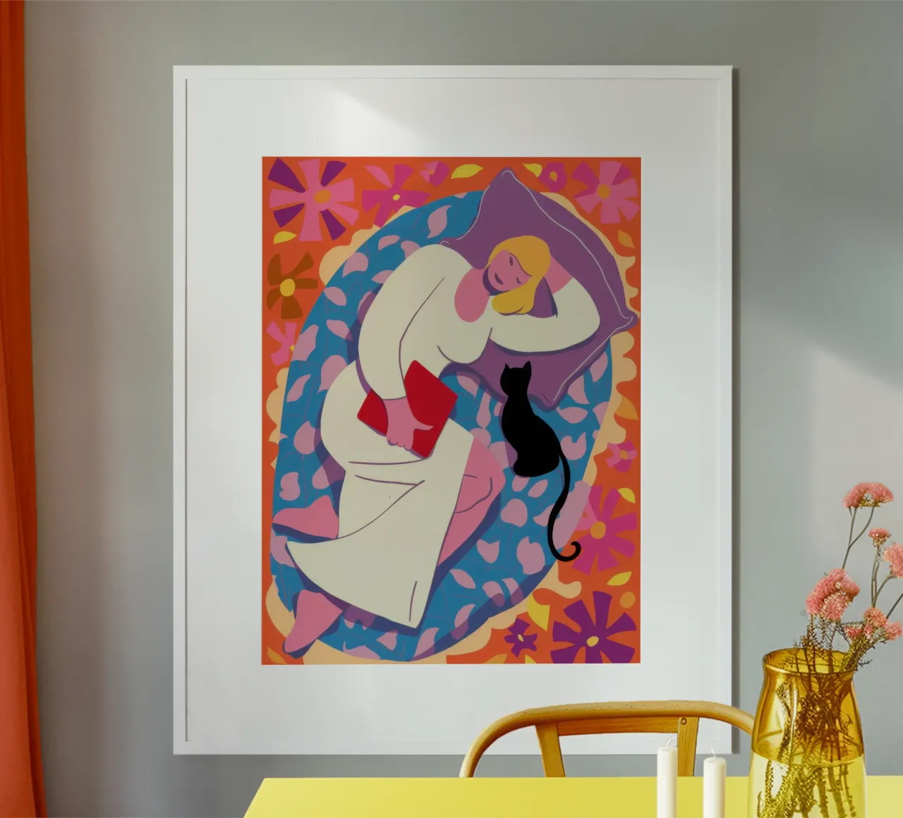 Gato en un fregadero poster de Marigold Tiga
