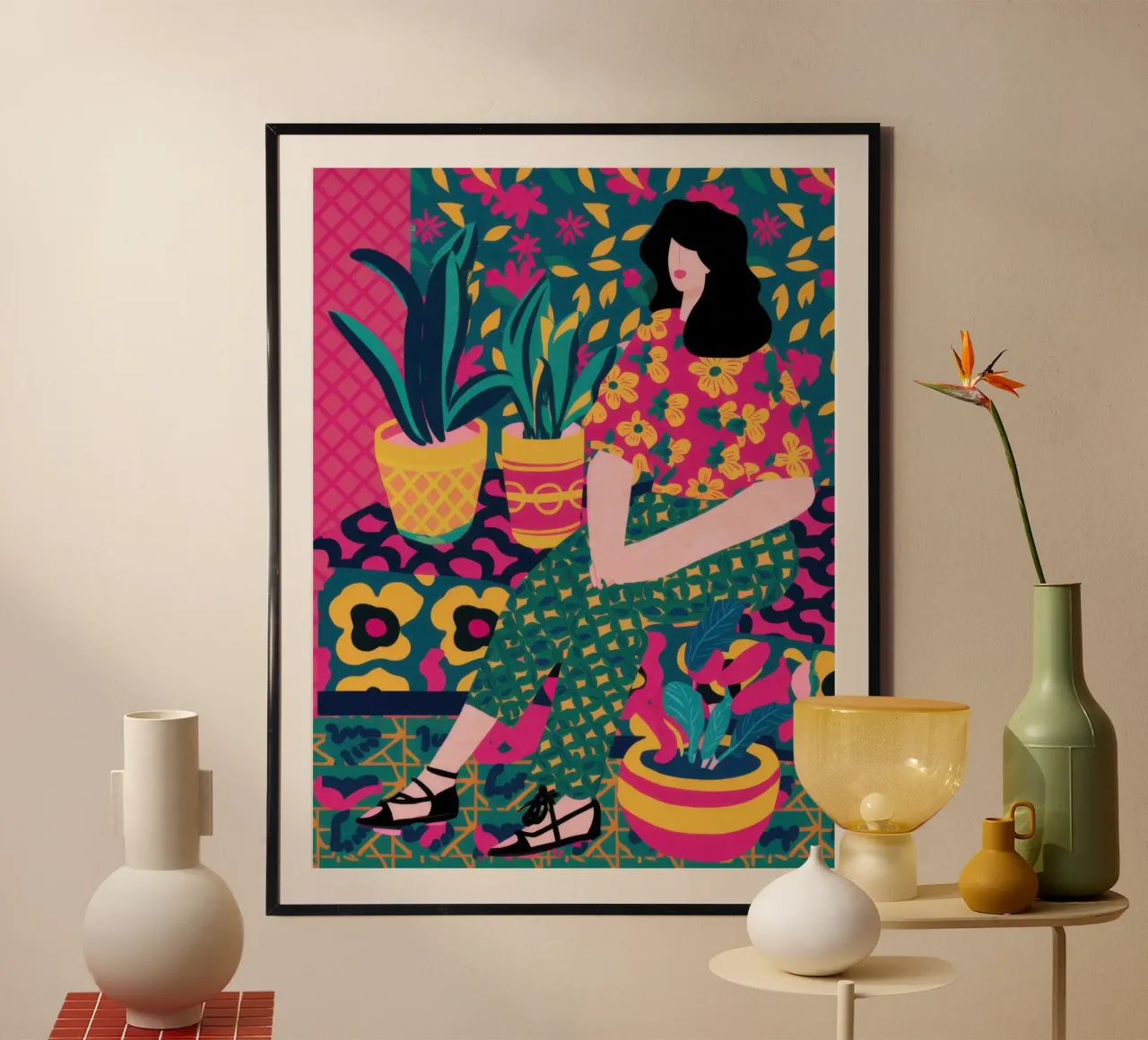 Maximalist Plant Lady hahnemühle by Marigold Tiga