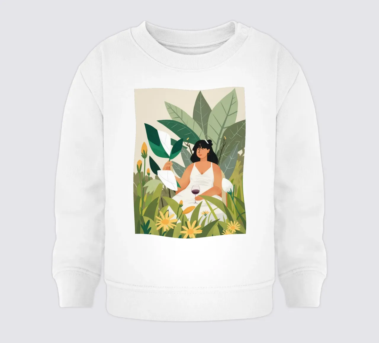 Reading in Nature baby sweatshirt by Marigold Tiga