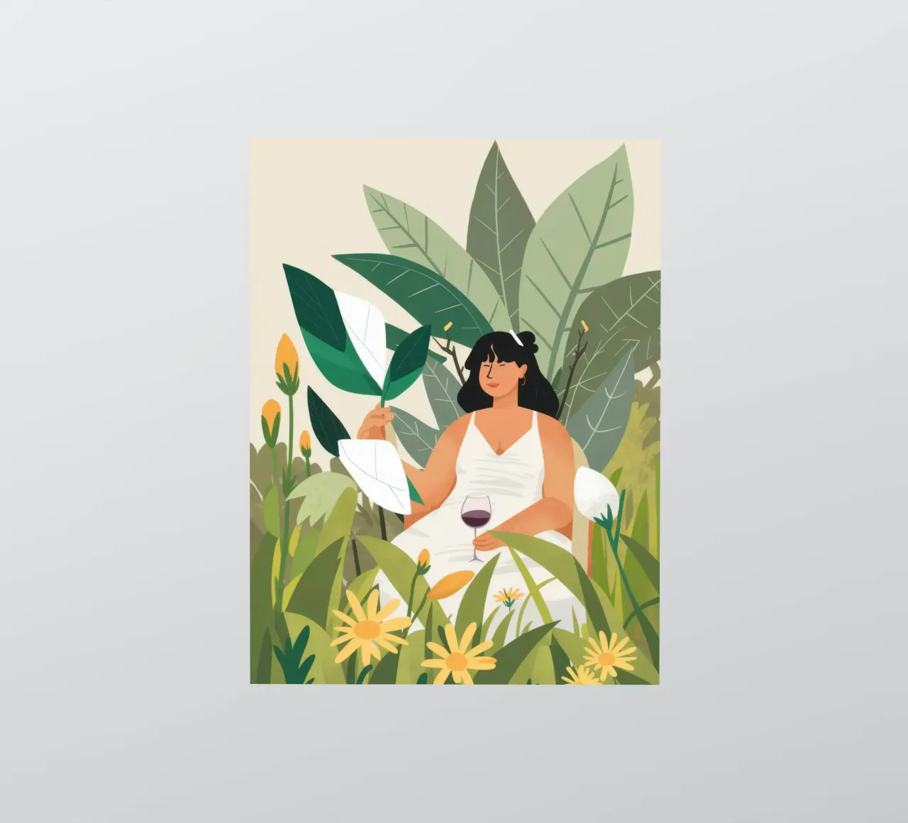 Reading in Nature sticker by Marigold Tiga