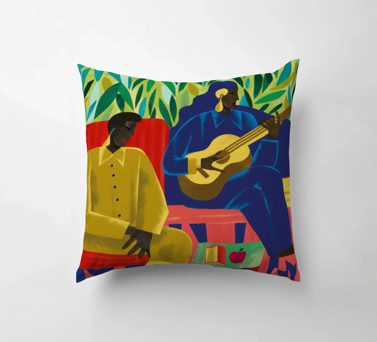 Serenata per chitarra blues cuscino da Pale Aura