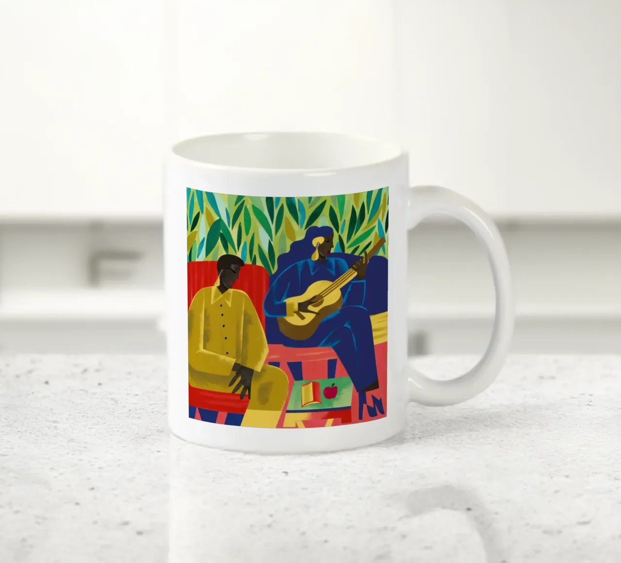 Serenata per chitarra blues tazza in ceramica da Pale Aura