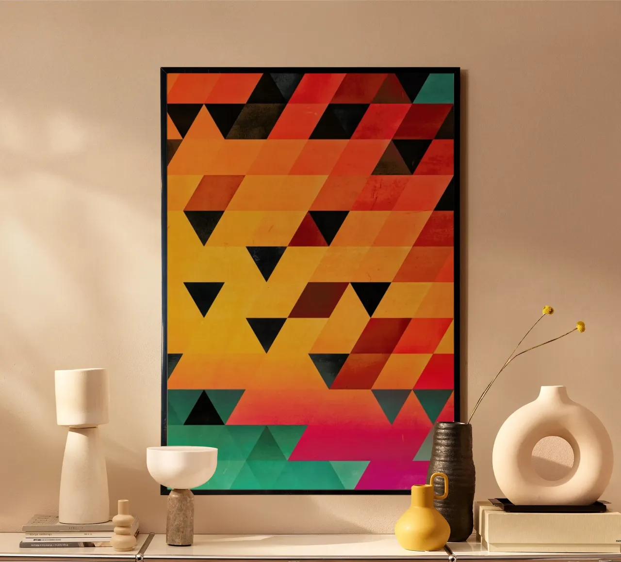 Synsyt Stryp poster con telaio in legno da Spires