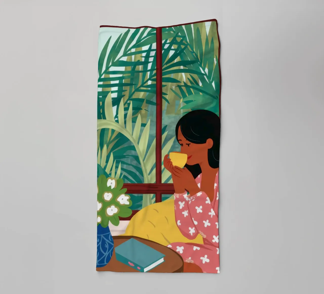 Window Reading Sanctuary towel by Marigold Tiga