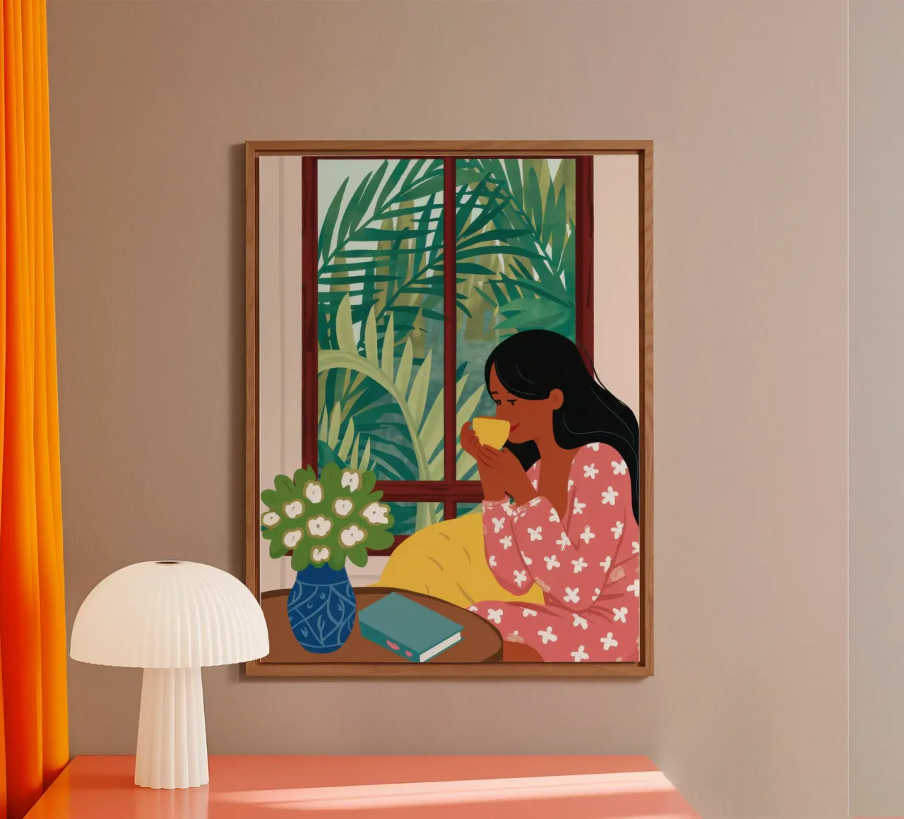 Window Reading Sanctuary alu-dibond by Marigold Tiga