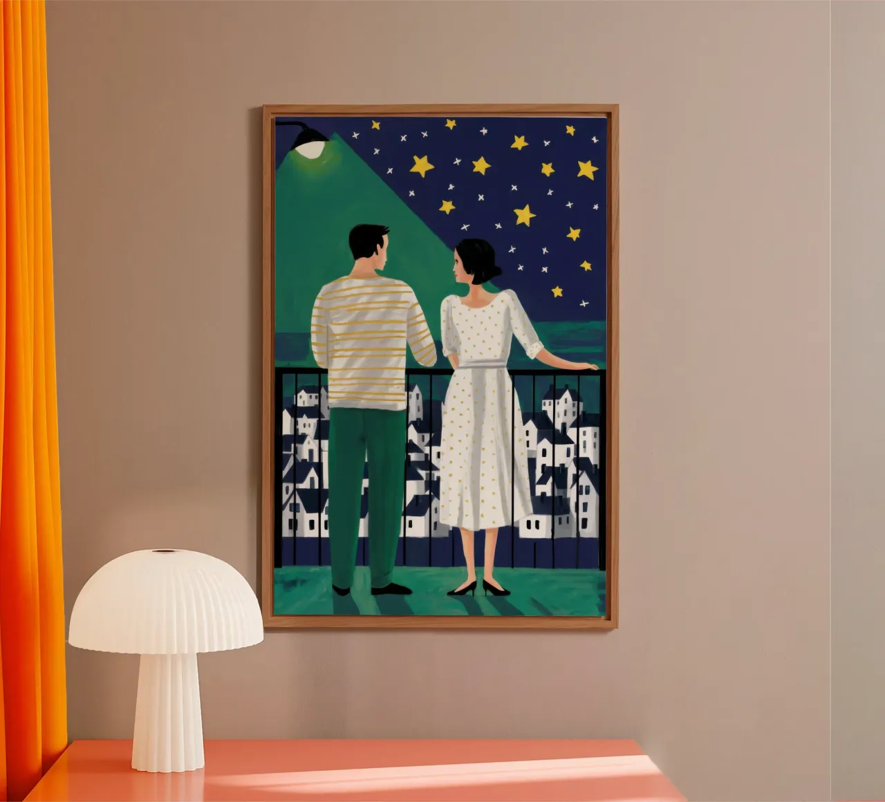 Coppia sul balcone alluminio dibond da Sentinel Glow