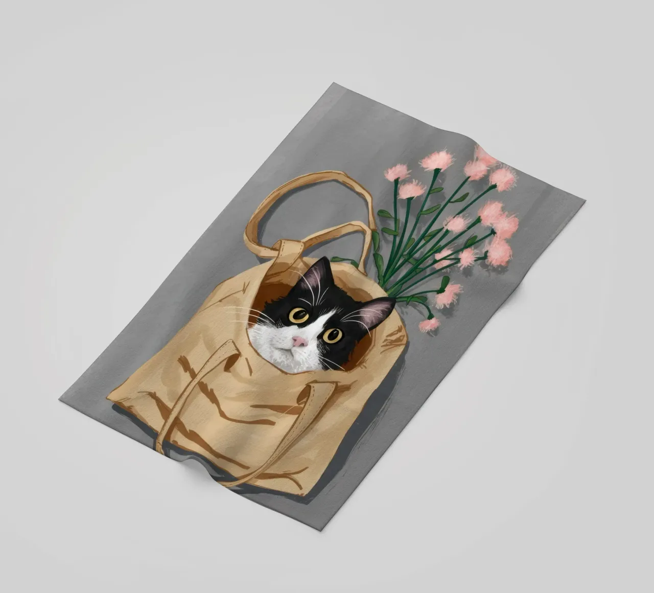 Borsa a tracolla Felino telo mare da Marigold Tiga