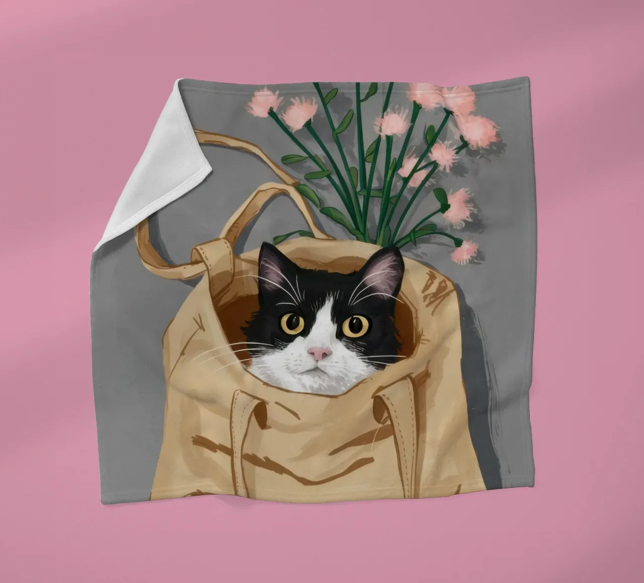 Borsa a tracolla Felino coperta in pile da Marigold Tiga