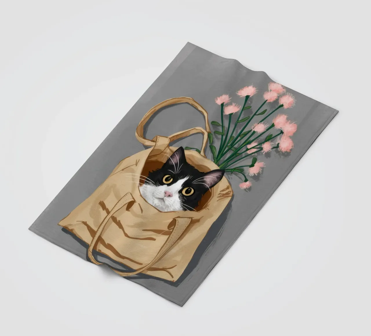 Borsa a tracolla Felino coperta in pile da Marigold Tiga