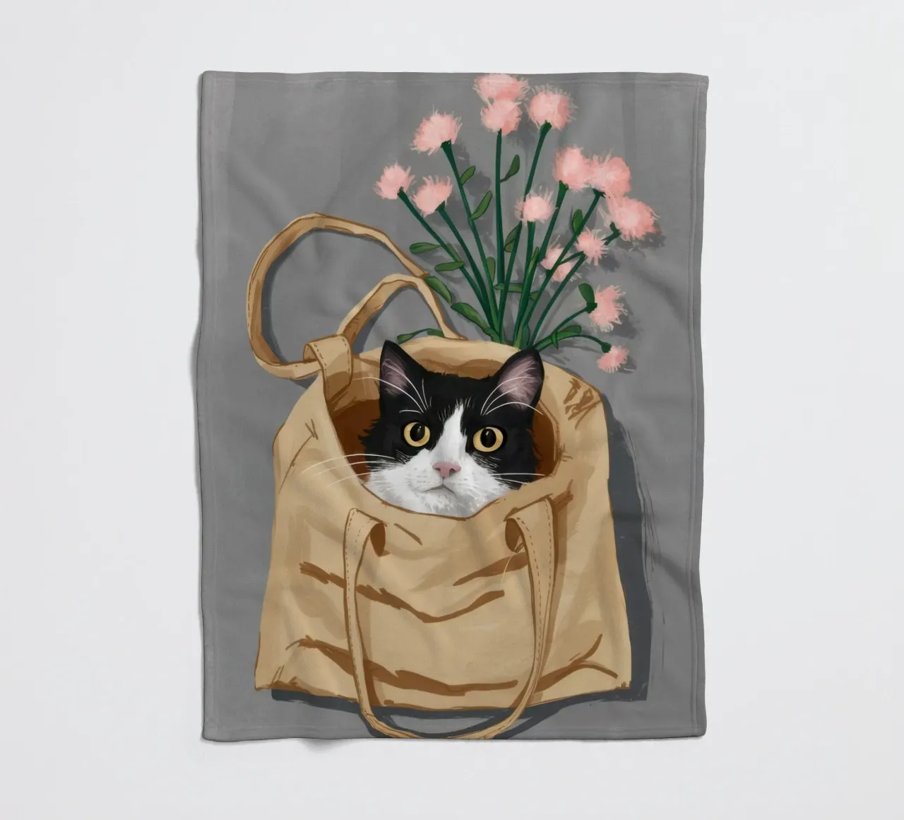 Borsa a tracolla Felino coperta in pile da Marigold Tiga