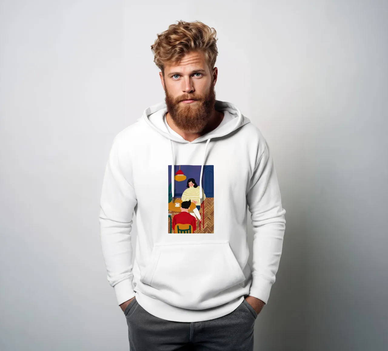 Caos da scrivania estroso felpa con cappuccio da Sentinel Glow