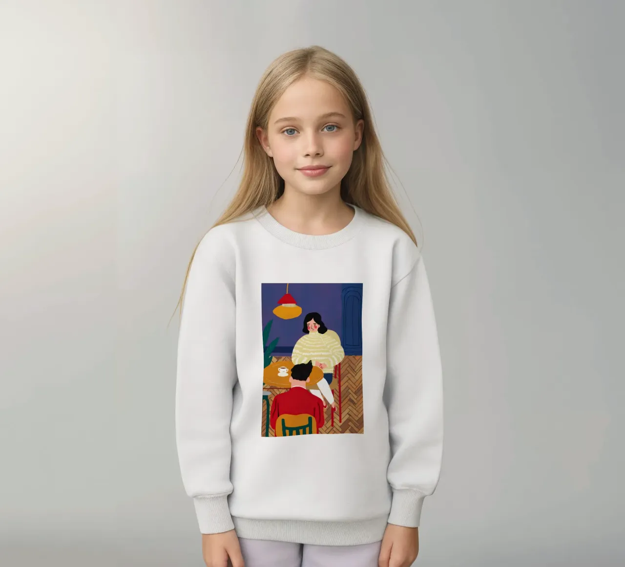 Whimsical Desk Chaos kids sweatshirt by Sentinel Glow
