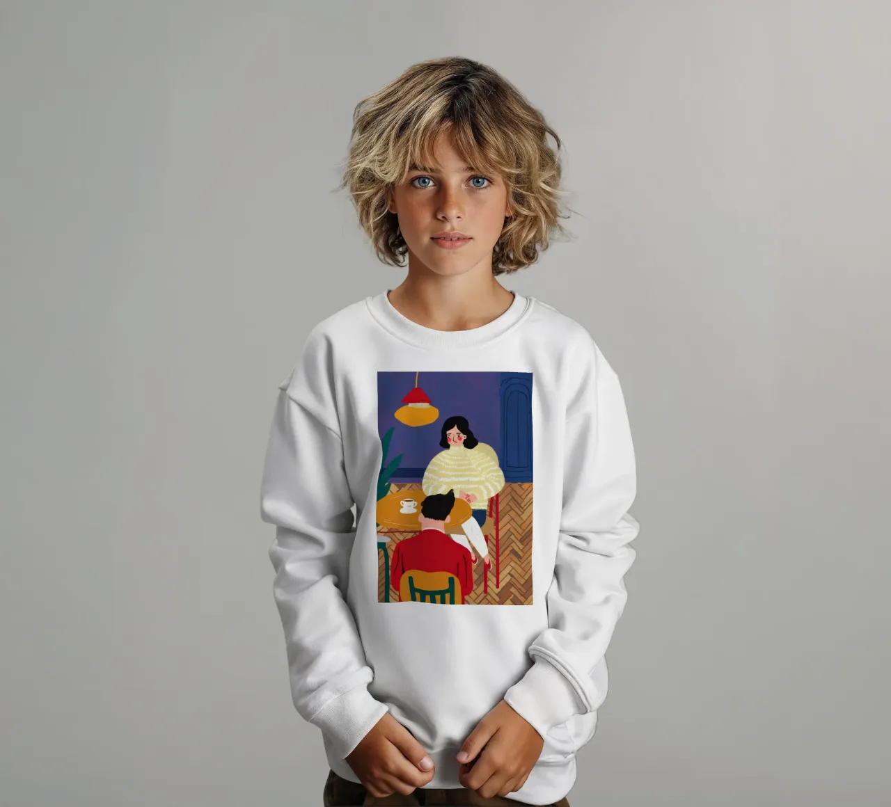 Whimsical Desk Chaos kids sweatshirt by Sentinel Glow
