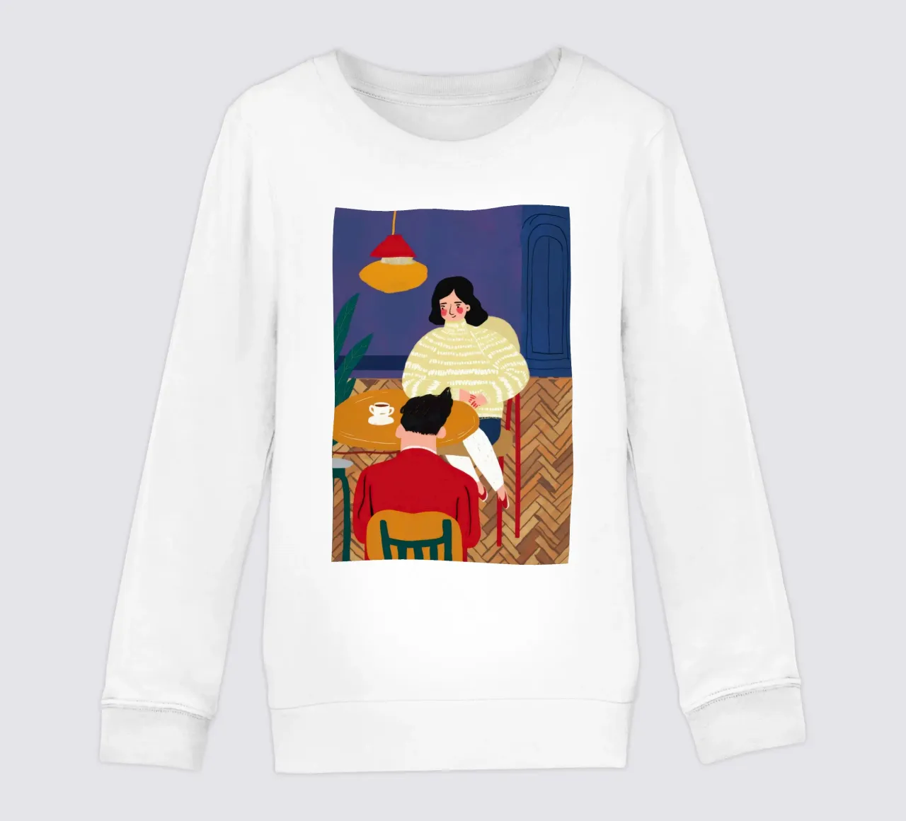 Whimsical Desk Chaos kids sweatshirt by Sentinel Glow