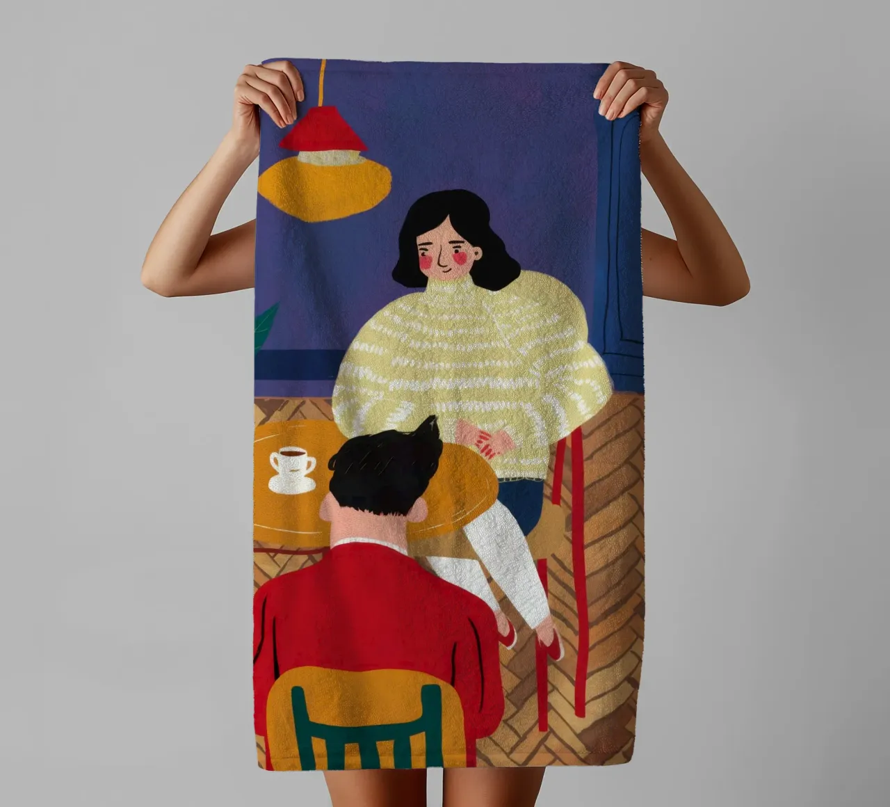 Whimsical Desk Chaos towel by Sentinel Glow