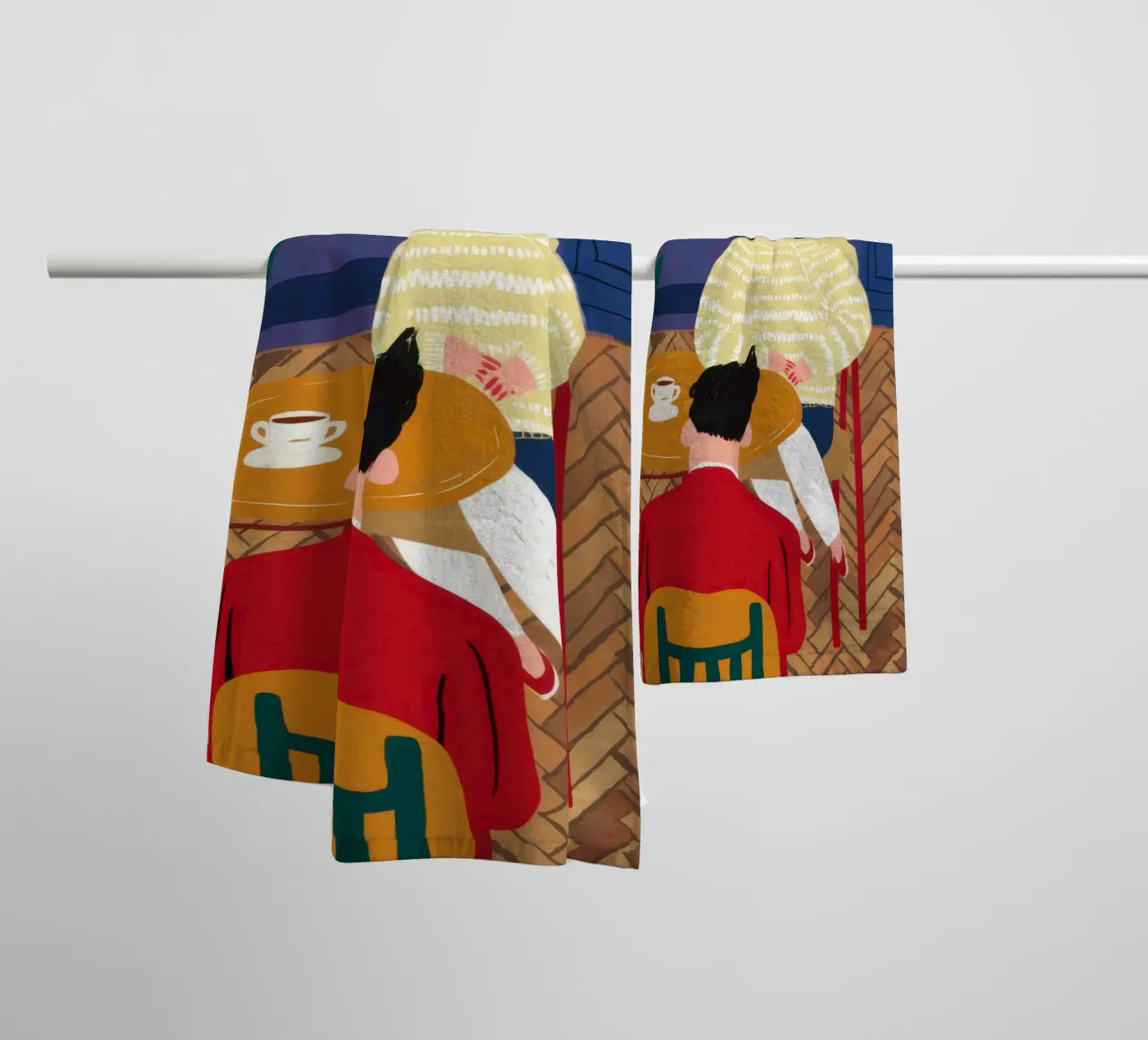 Whimsical Desk Chaos towel by Sentinel Glow
