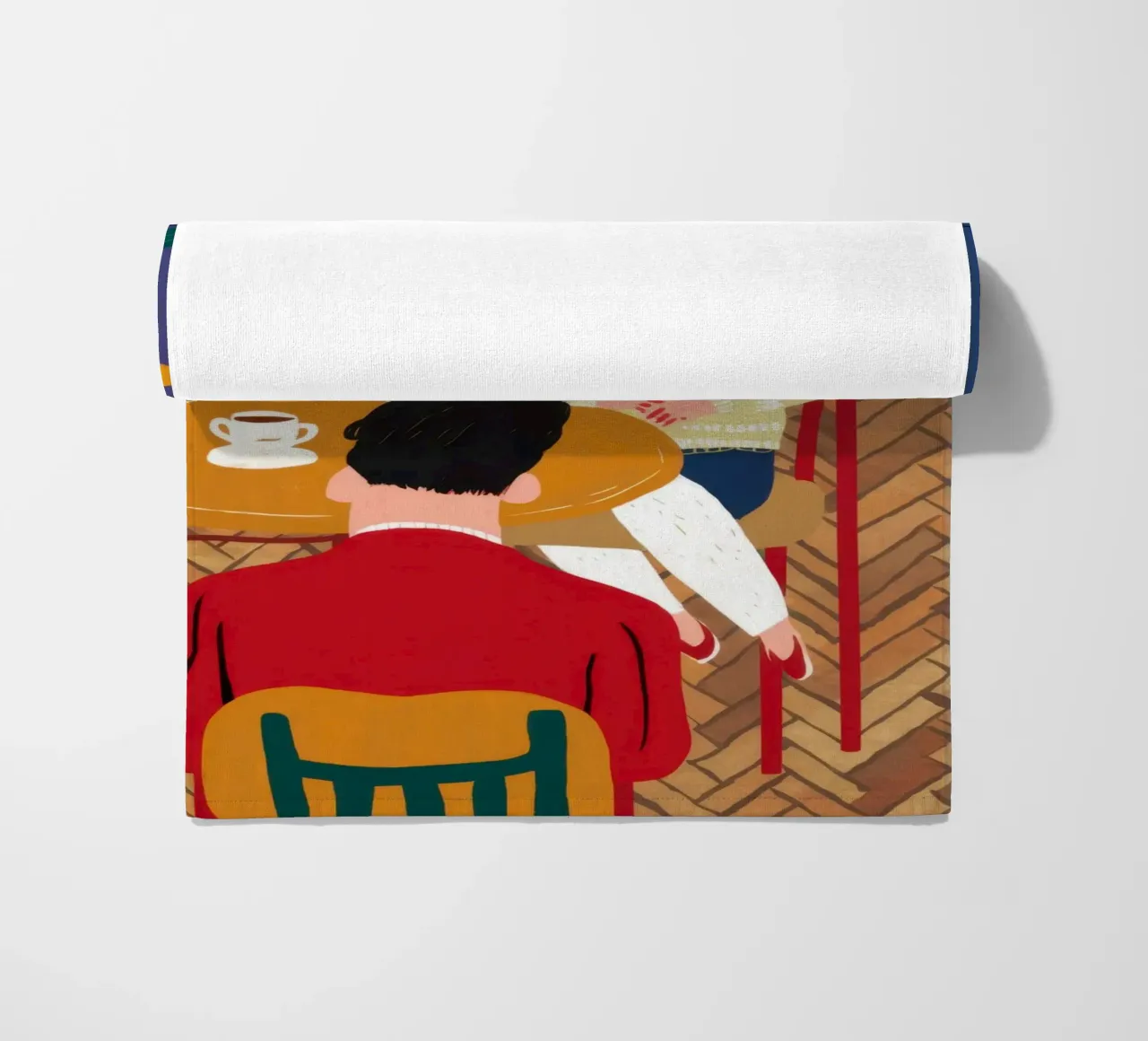 Whimsical Desk Chaos beach towel by Sentinel Glow