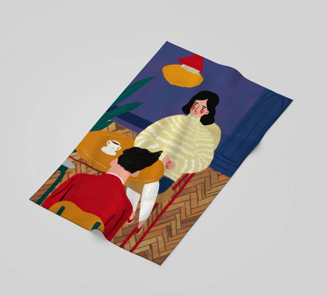 Whimsical Desk Chaos beach towel by Sentinel Glow