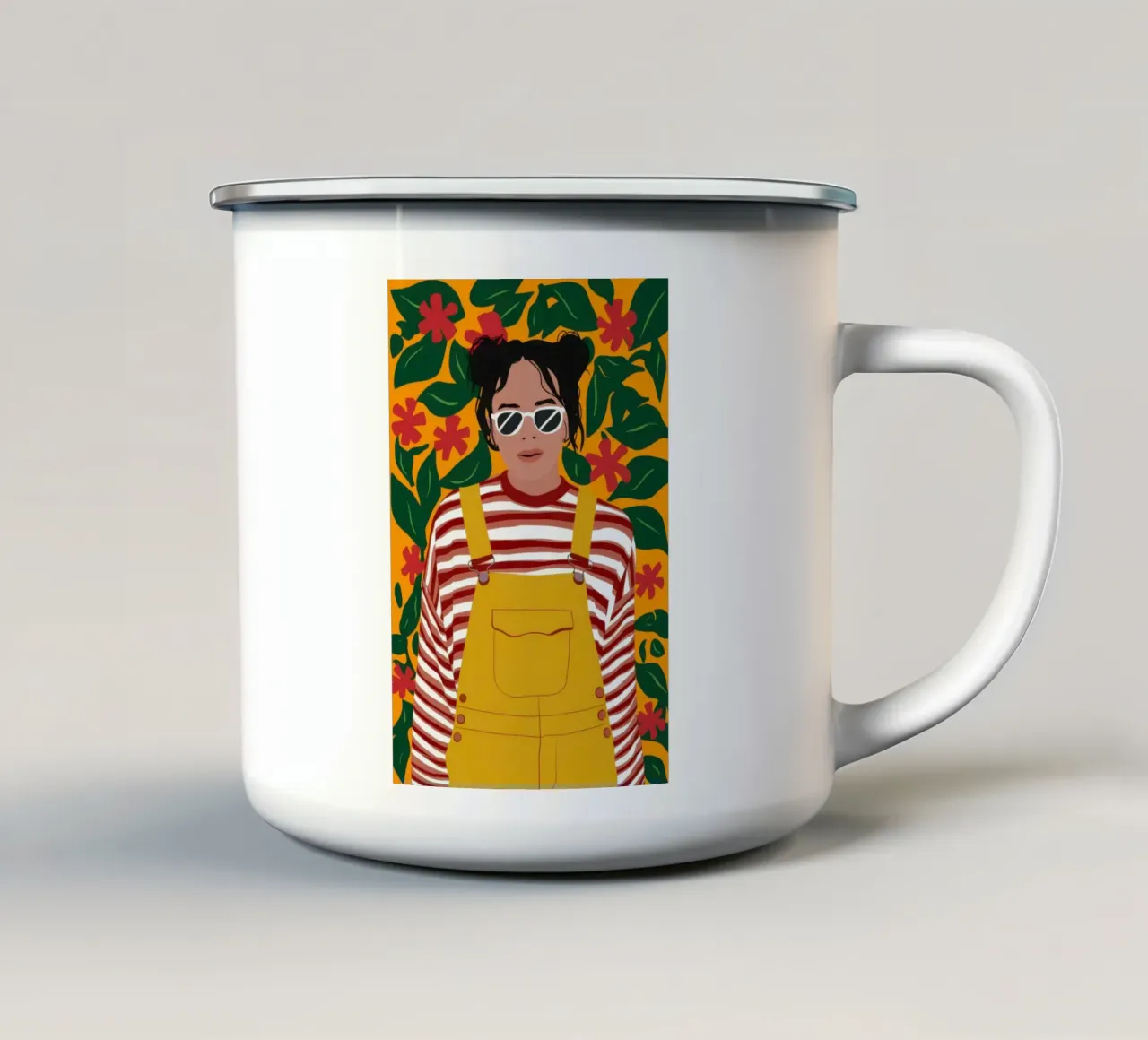 Tuta gialla Sunshine tazza in smalto da Pale Aura
