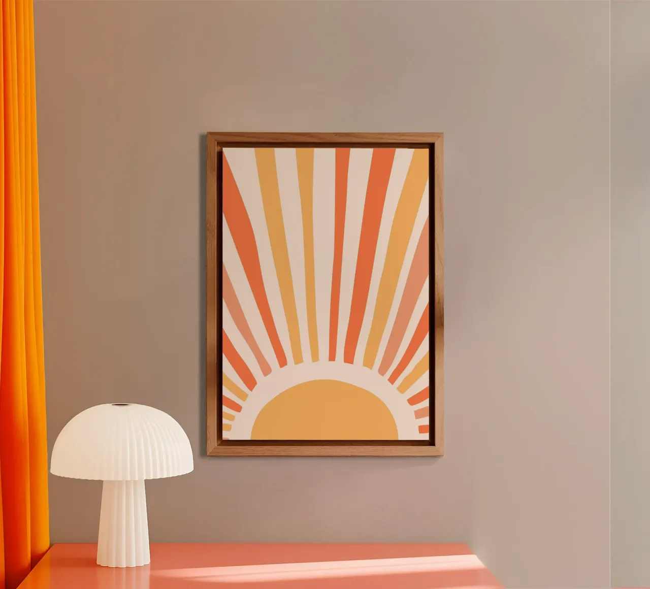 Poster Sole colorato alluminio dibond da muench benjamin