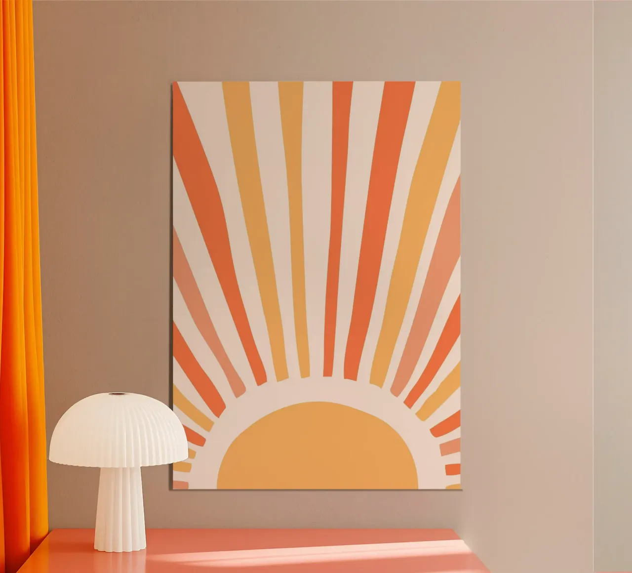 Poster Sole colorato alluminio dibond da muench benjamin