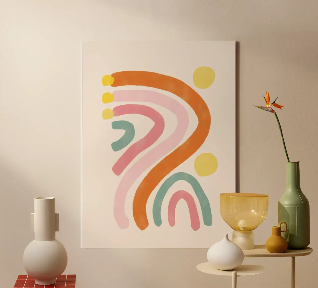 Spruzzi di colore astratti tela da muench benjamin