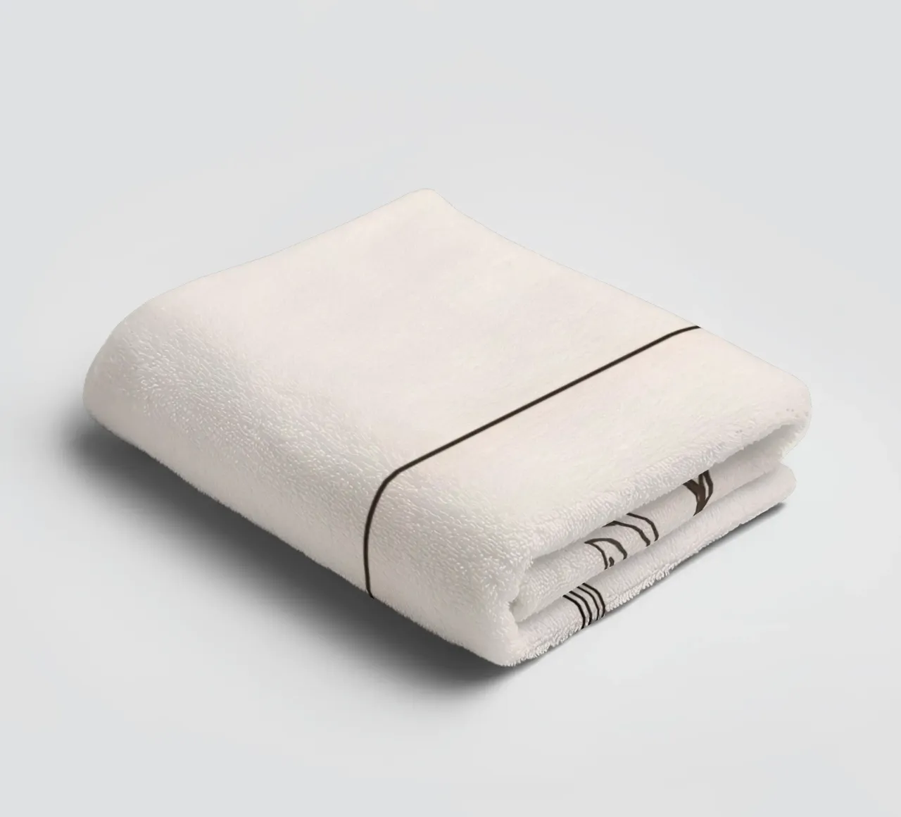 Balançoire vide suspendue à une branche d'arbre dans un art minimaliste serviette de bain de DesignDoodle