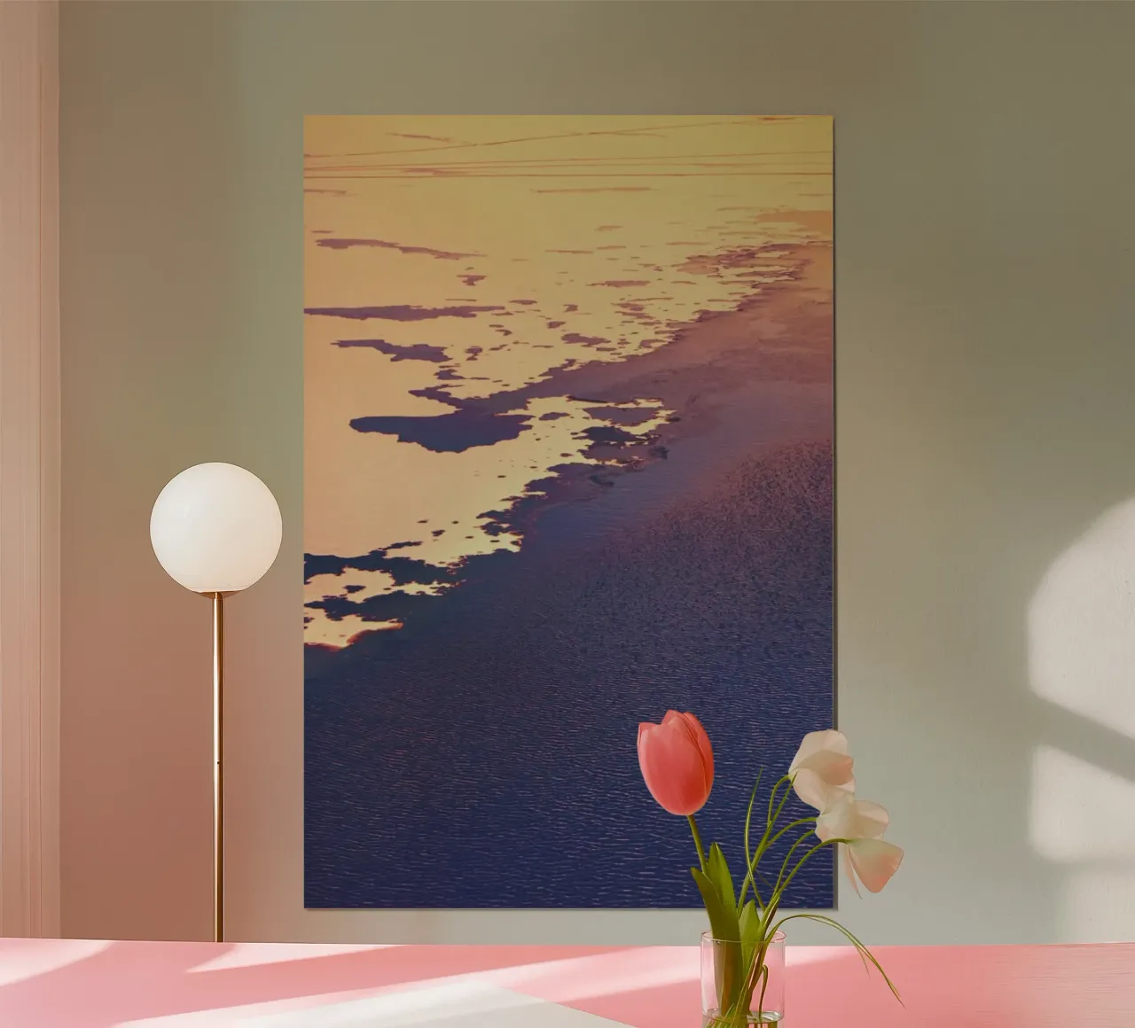 The Shore poster con telaio in plastica da Pale Grain