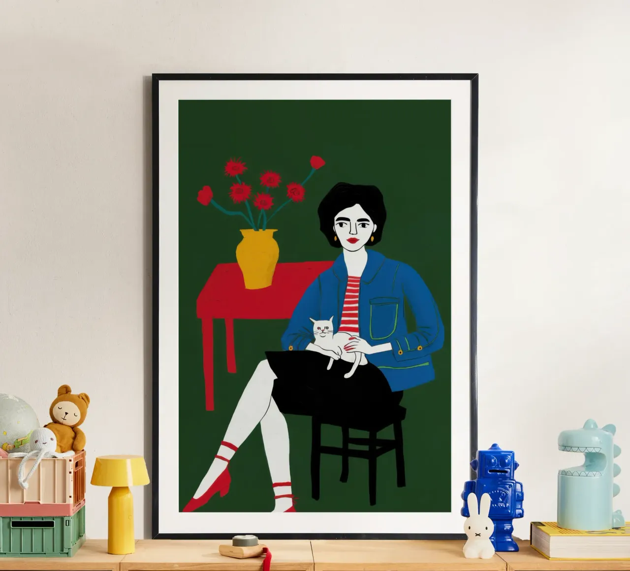 Tavolo da pizza a scacchi poster da Sentinel Glow